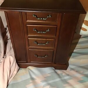 Bombay mahogany wood jewellery box